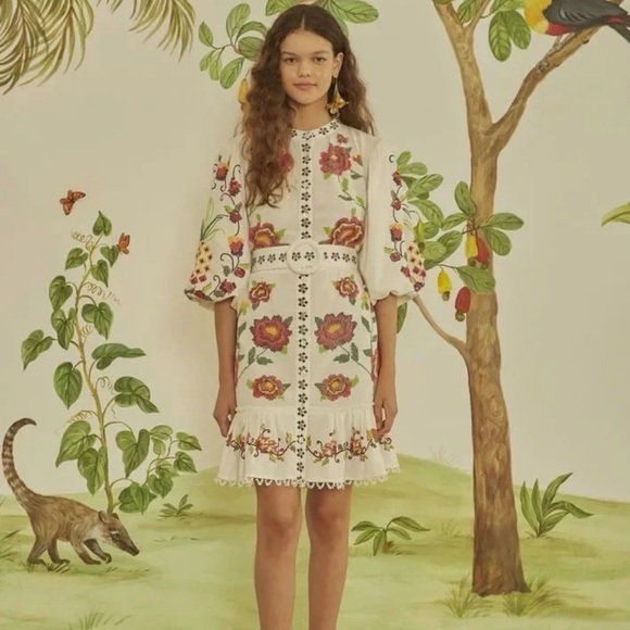 FARM Rio Multicolor Embroidered Dress - Picture 2 of 4